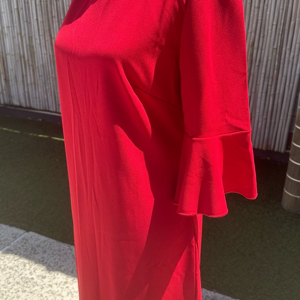 Banana Republic Red 3/4 bell sleeve Dress